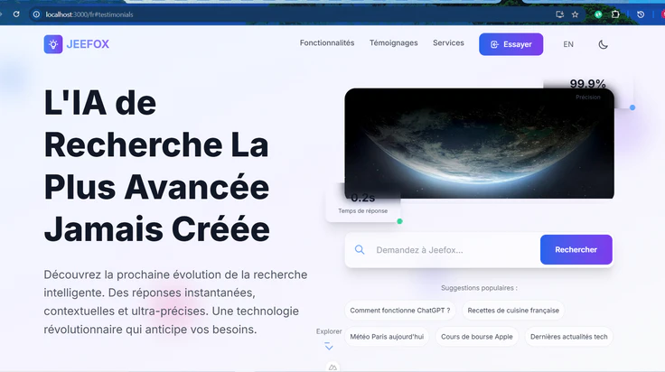 Jeefox, moteur de recherche intelligent